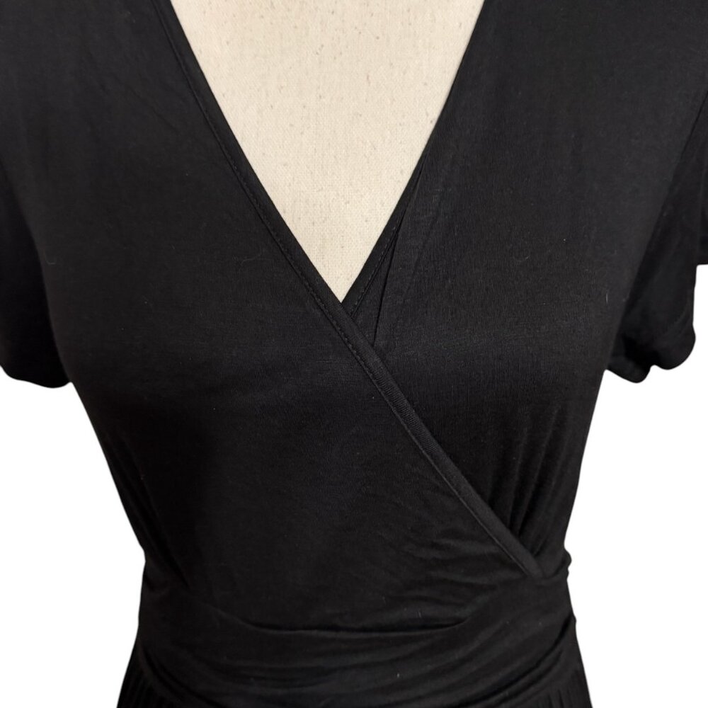 NWT  SPRING/SUMMER BLACK MAXI DRESS  LARGE    #B - Picture 2 of 7